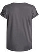 Short-sleeved cotton blend t-shirt, Dark Grey, Packshot image number 1