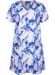 FLASH - V-neck dress with print, Snow White Flower, Packshot image number 0