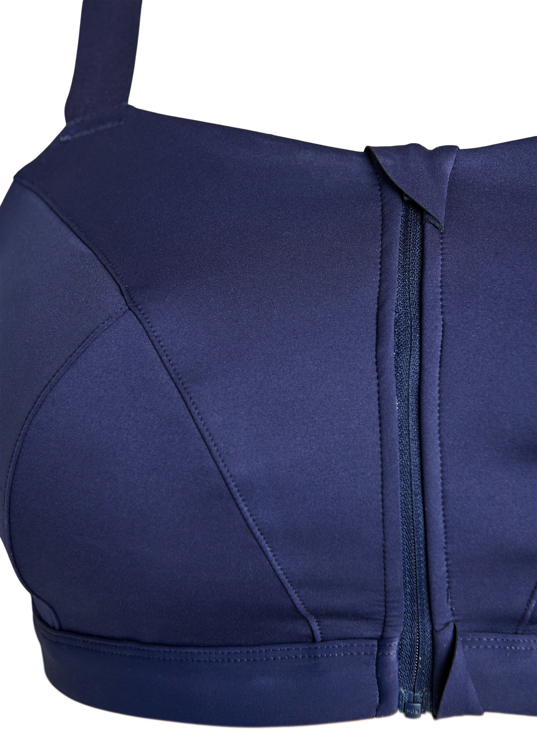 ZizzifashionSports bra with front closure and high support, Blue, Packshot image number 2
