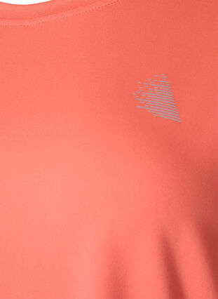 Short sleeved workout t-shirt, Living Coral, Packshot image number 2