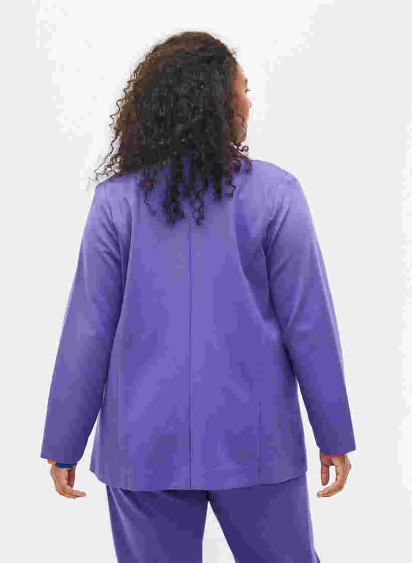 Simple blazer with button, Ultra Violet, Model image number 1