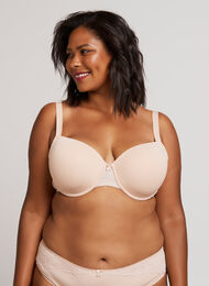 Molded bra with mesh, Nude, Model