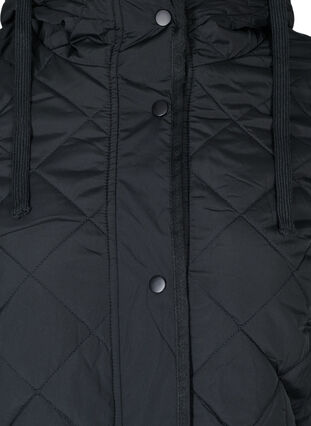 Quilted 2-in-1 jacket with detachable sleeves, Black, Packshot image number 2