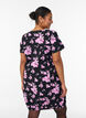 Short-sleeved cotton dress with print, Black, Model image number 2