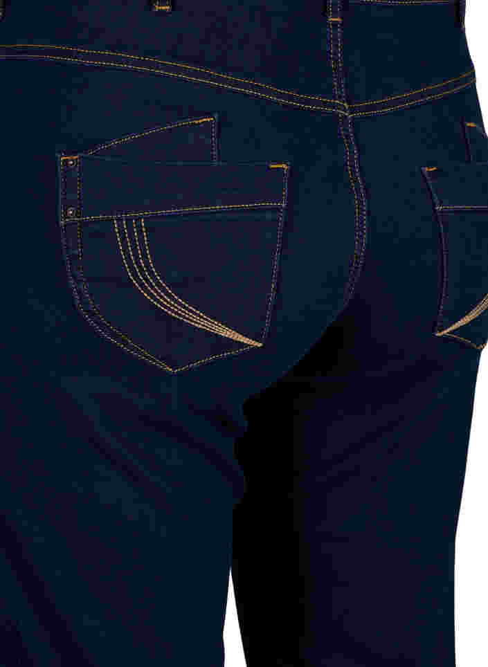 Regular fit Gemma jeans with a high waist, Blue denim, Packshot image number 3
