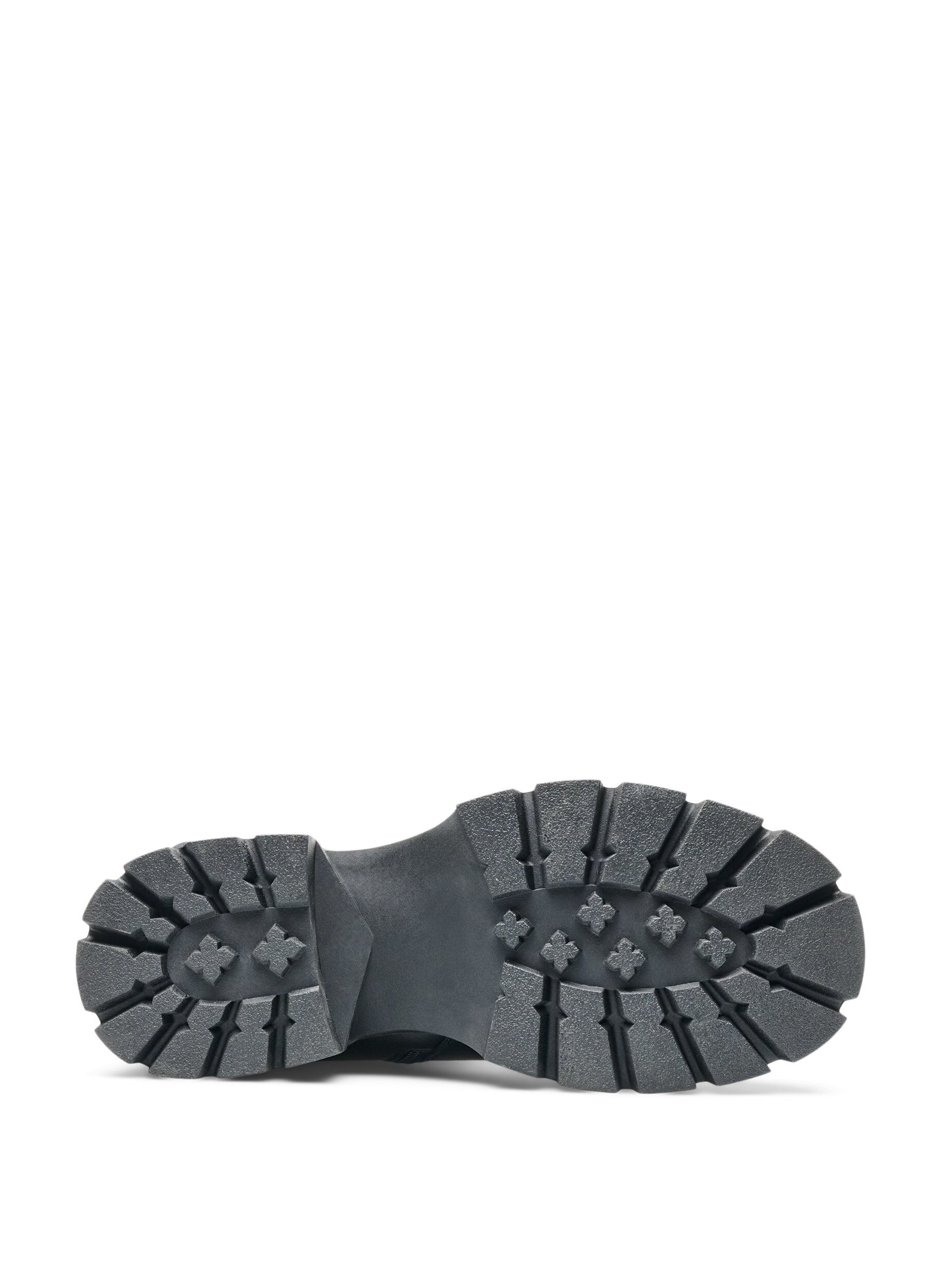 ZizzifashionLong boot with rib panels, Black, Packshot image number 2