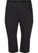 Close fitting cotton blend capris, Black, Packshot image number 0