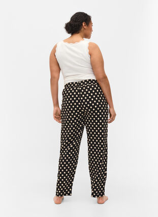 Pyjama bottoms , Black W. Angora Dot, Model image number 0