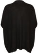 Cardigan with open front and wide sleeves, Black, Packshot image number 1