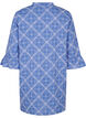 Tunic with embroidery and tie detail, Blue, Packshot image number 1