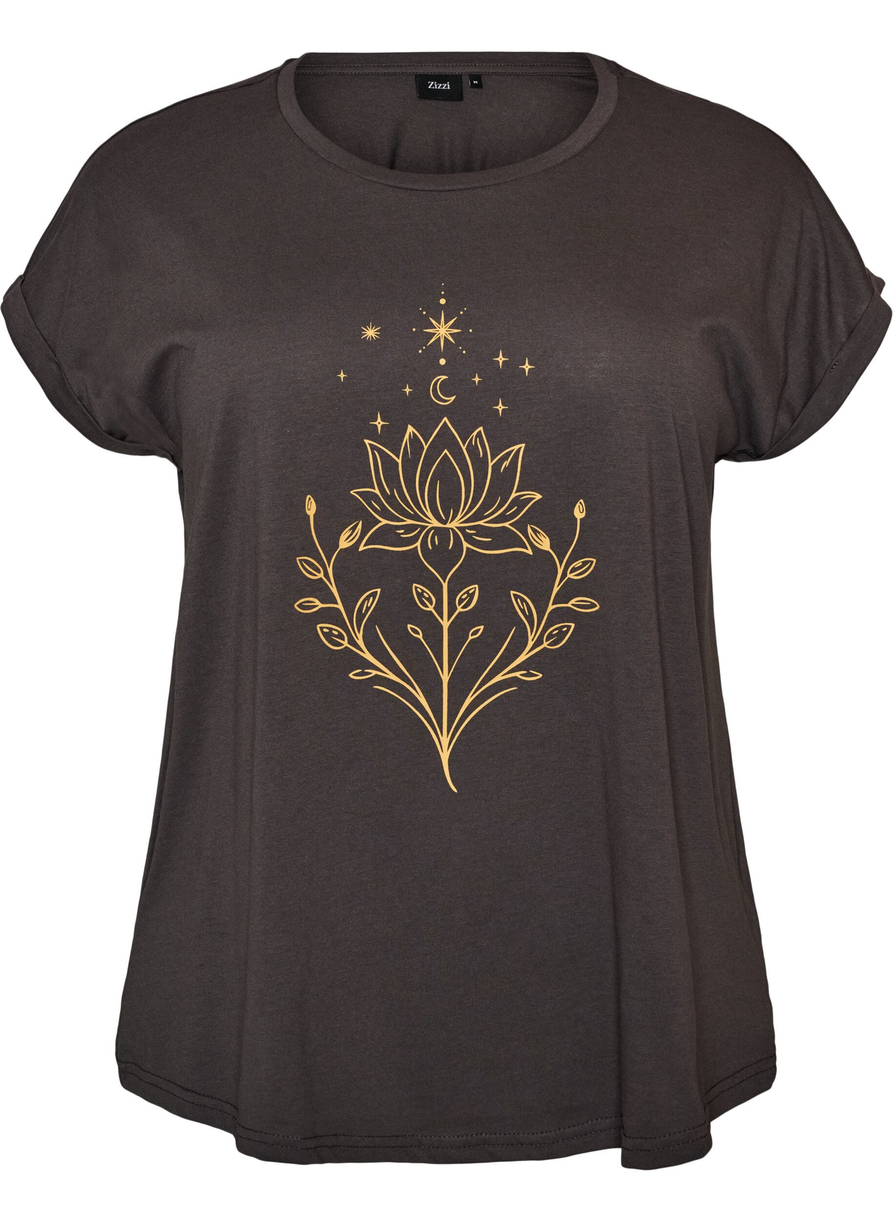 T-shirt with decorative front print