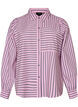 Striped shirt with a classic collar and long sleeves, Pink, Packshot image number 0
