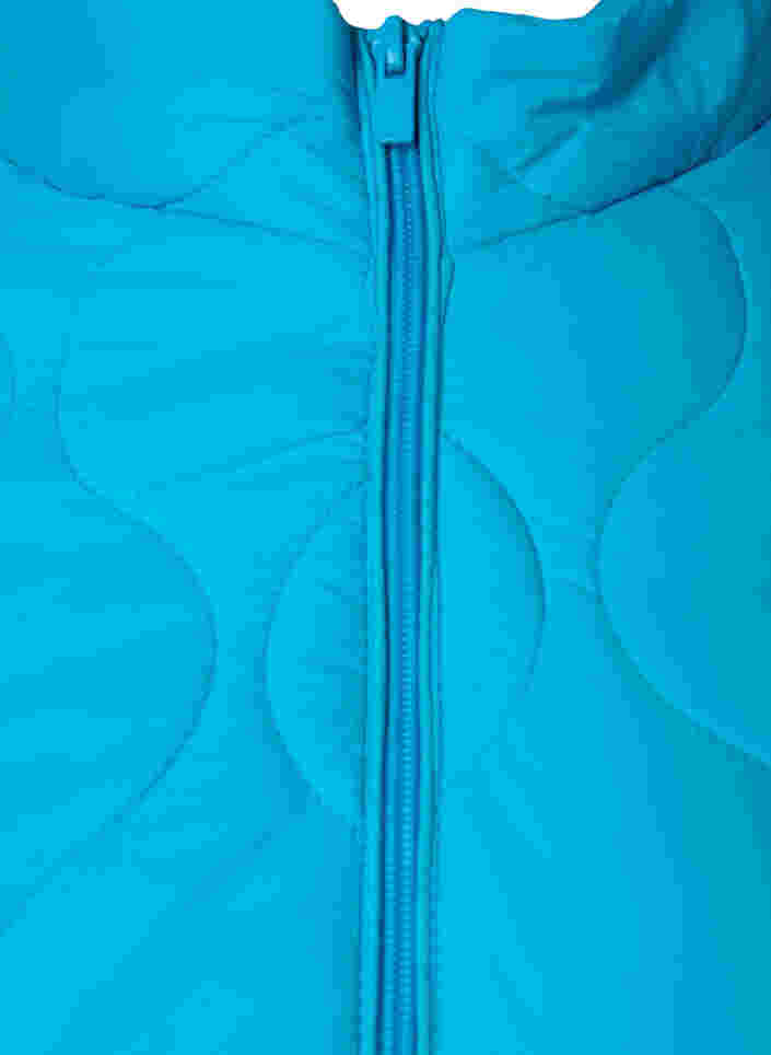 Quilted jacket with zip and pockets, River Blue, Packshot image number 2