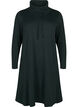 Jersey dress with high neck and pockets, Green, Packshot image number 0