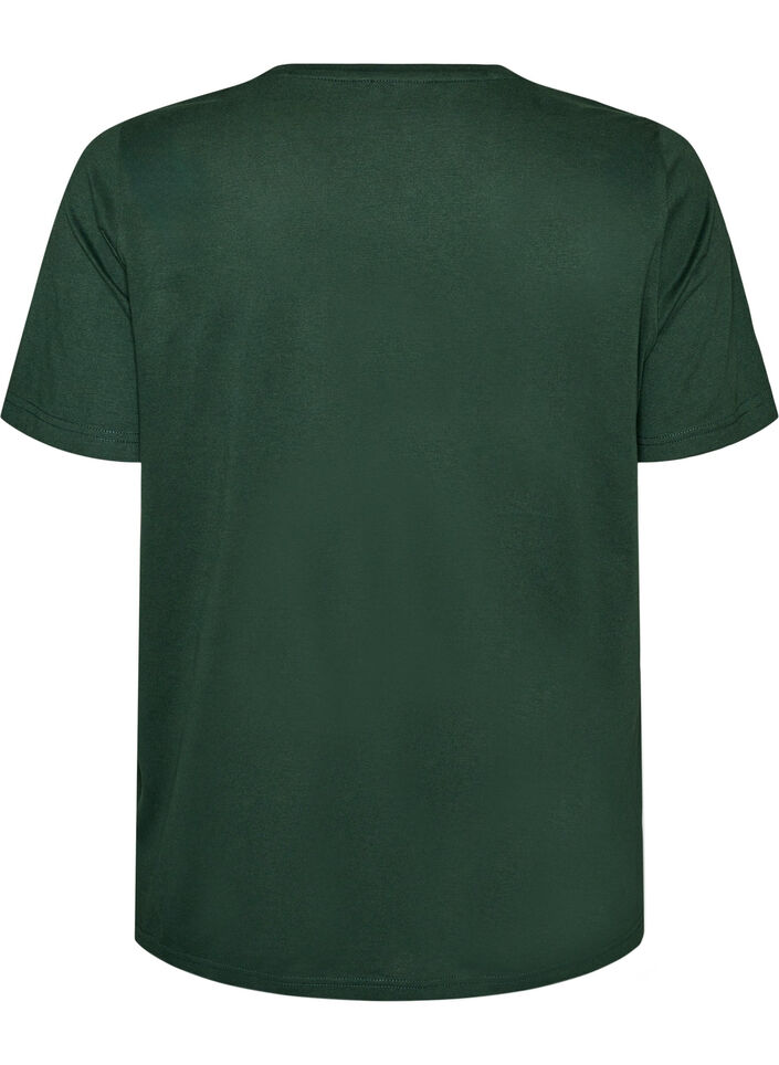 T-shirt with motif, Green, Packshot image number 1