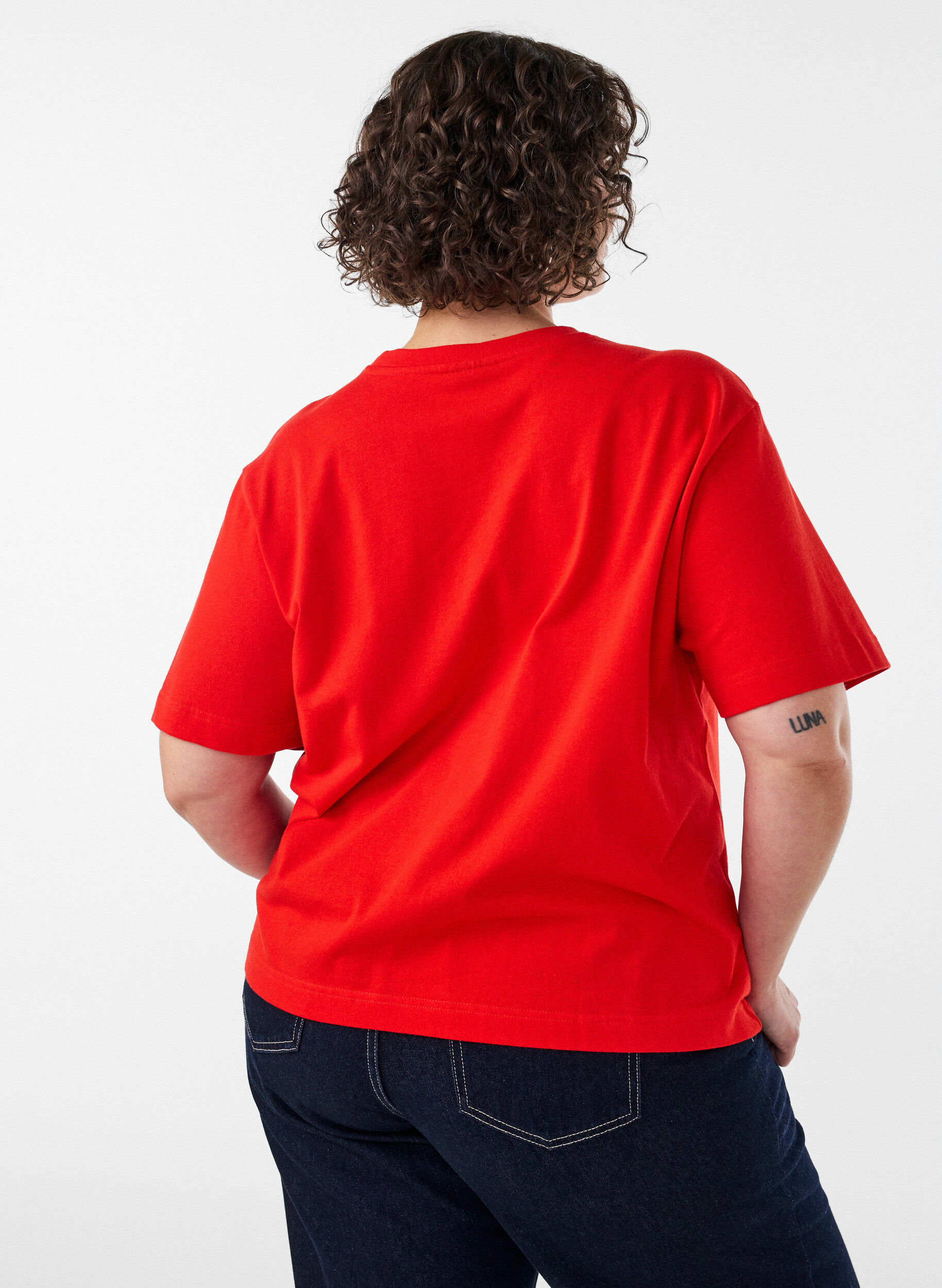 ZizzifashionBoxy cotton T-shirt, 0942, Model image number 2