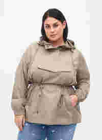 Anorak with hood and pocket, Moon Rock, Model