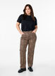 Leopard jeans with regular waist, Brown, Model image number 0