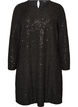 Short sequin dress with an A-line shape, Black, Packshot image number 0