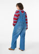 Wide-leg denim overalls, Blue, Model image number 1