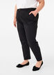 High-waisted trousers with straight legs, Black, Model image number 2