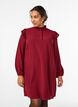 Short dress with ruffles and glitter, Dark Bordeaux, Model image number 0