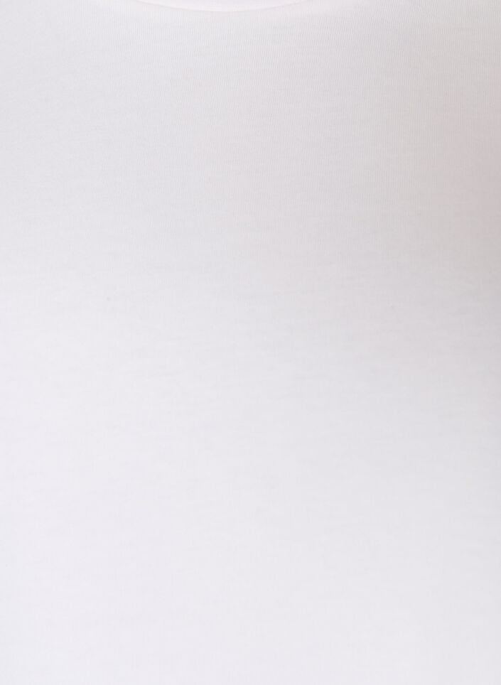 Basic t-shirt with long sleeves, White, Packshot image number 2