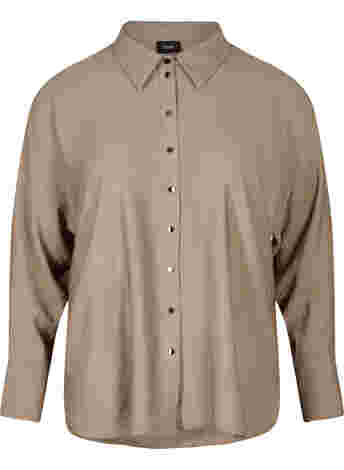 Long-sleeved viscose shirt
