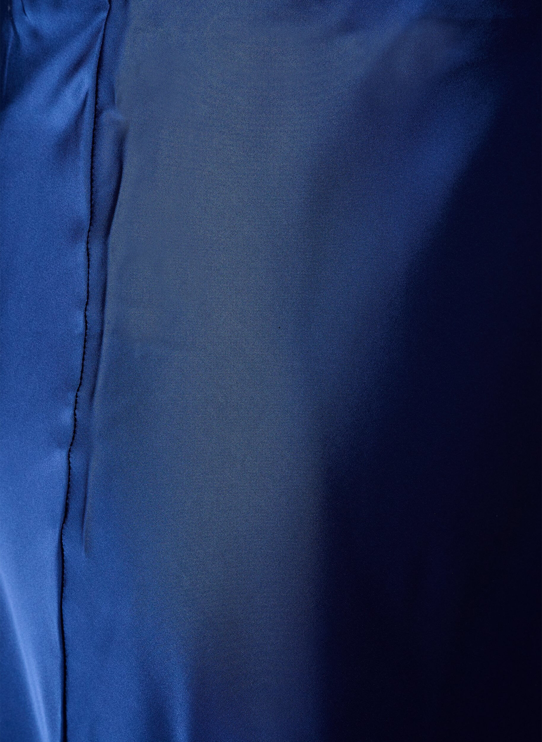 ZizzifashionSatin midi skirt, Blue, Packshot image number 2