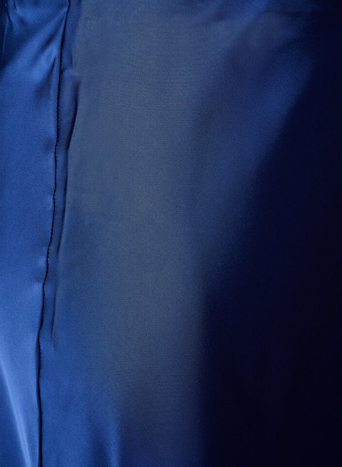 Satin midi skirt, Blue, Packshot image number 2