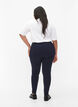 Close-fitting trousers with zipper details, Blue, Model image number 1