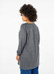 Long-sleeved dress with pearls, Dark Grey, Model image number 2
