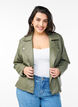 Faux leather biker jacket, Green, Model image number 0