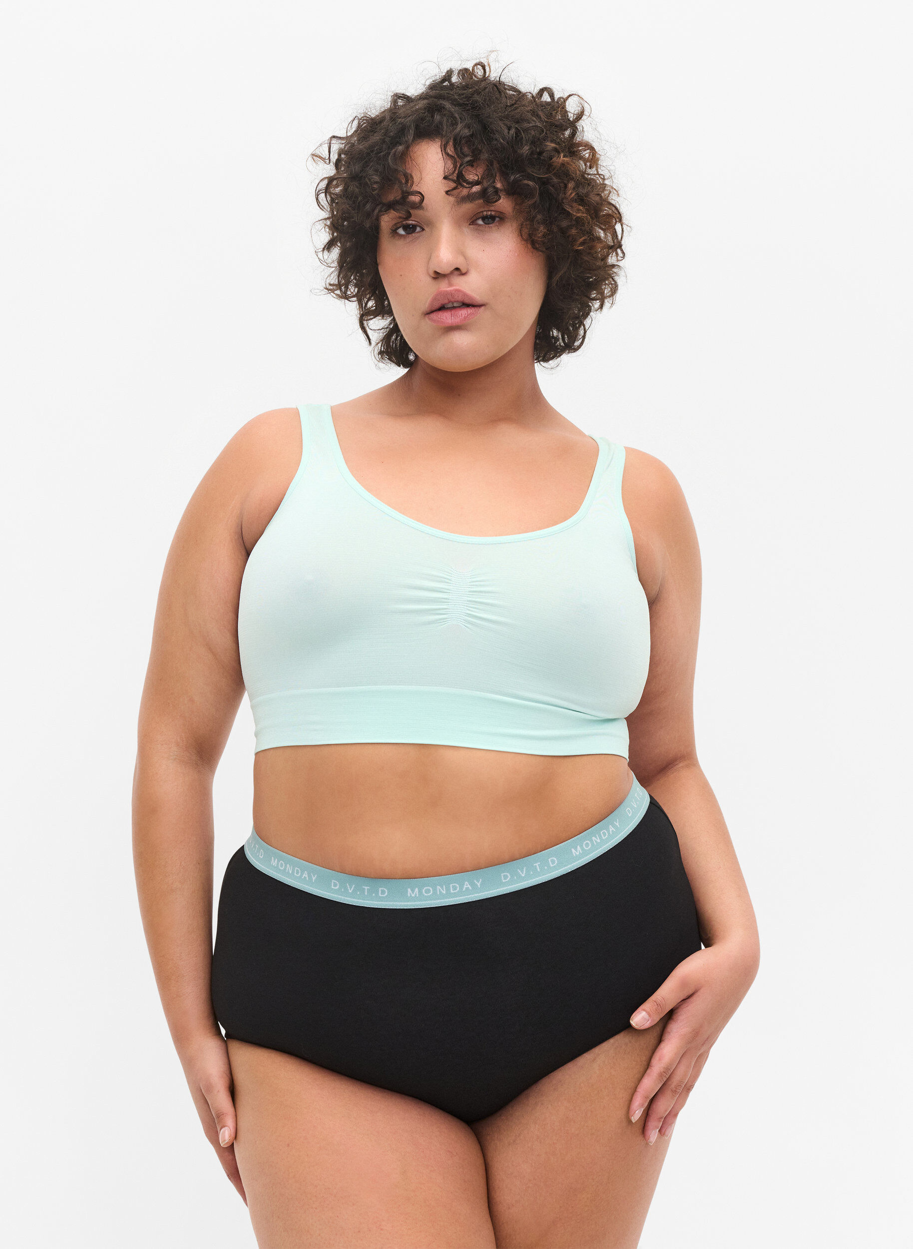 Zizzifashion Cotton days-of-the-week hipsters in a 7-pack, Multi Pastel Pack, Model image number 0