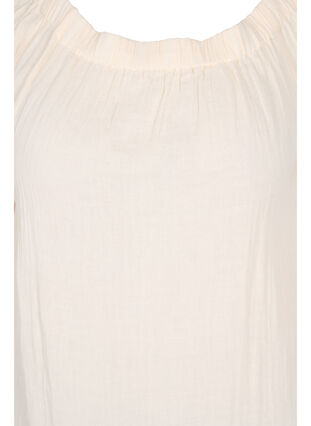 Cotton dress with embroidery anglaise, Buttercream, Packshot image number 2
