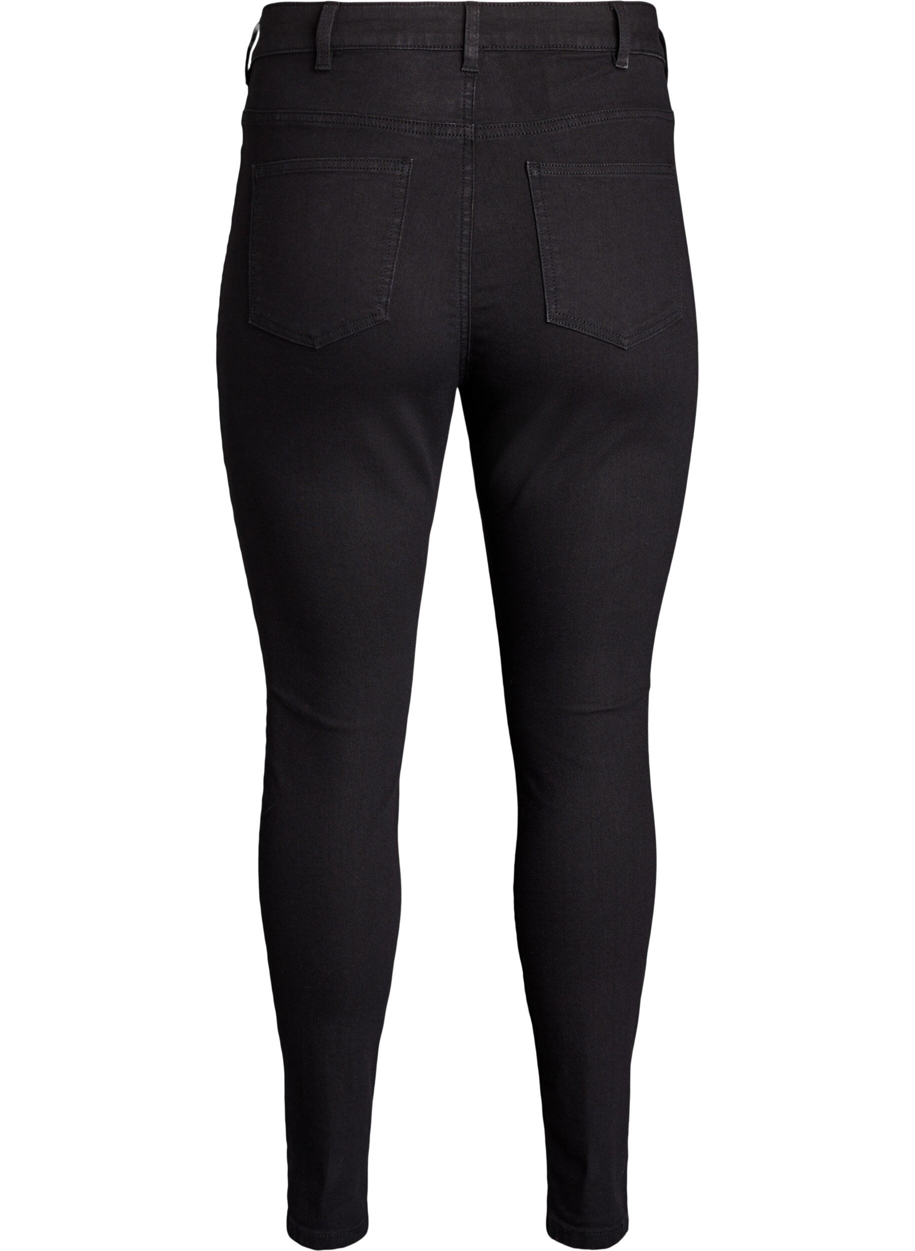 ZizzifashionAmy high-waisted super slim fit jeans, Black, Packshot image number 1