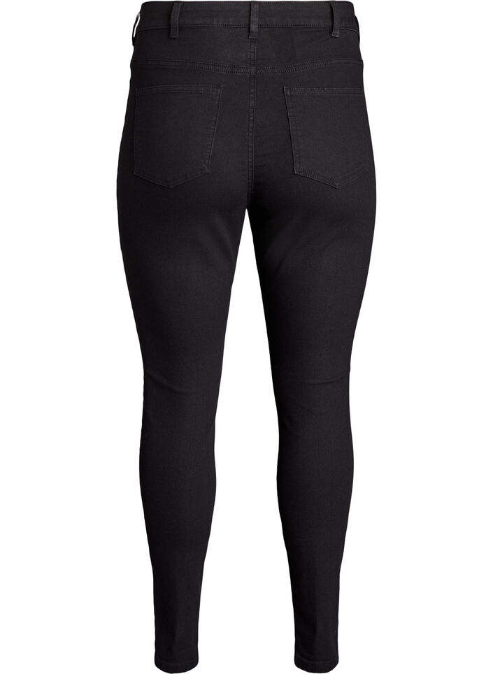 Amy high-waisted super slim fit jeans, Black, Packshot image number 1