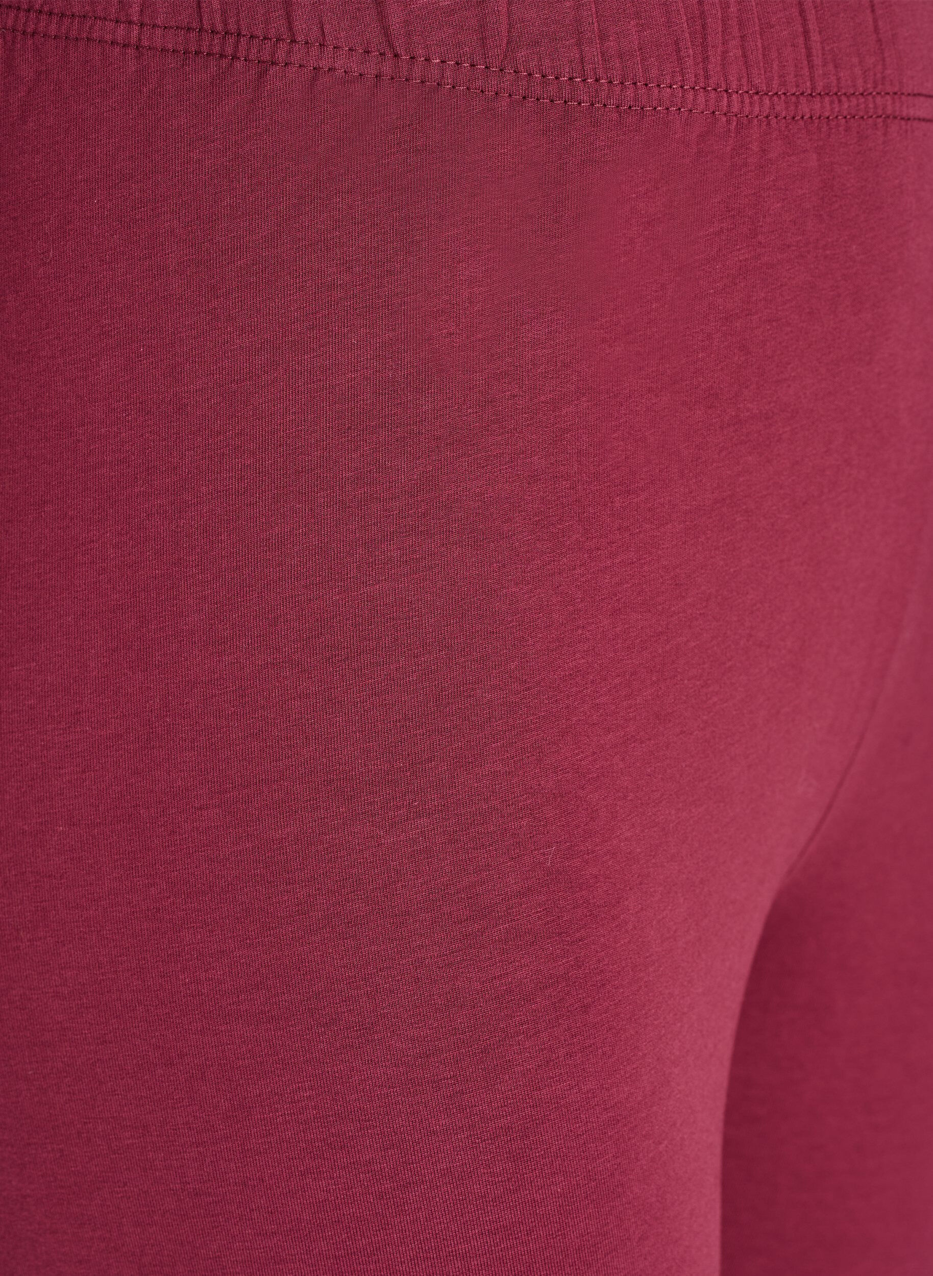 ZizzifashionCotton leggings with lining, Dark Bordeaux, Packshot image number 2