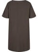 Short-sleeved cotton dress with buttons, Khaki Green, Packshot image number 1