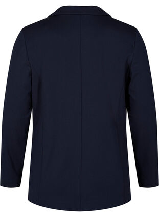 Simple blazer with button, Night Sky, Packshot image number 1