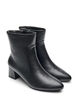 Wide fit - Ankle boots with block heel, Black, Packshot image number 1