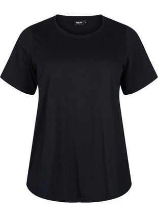 FLASH - 2-pack round neck t-shirts, Black/Black, Packshot image number 2