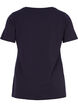 Basic plain cotton t-shirt, Blue, Packshot image number 1