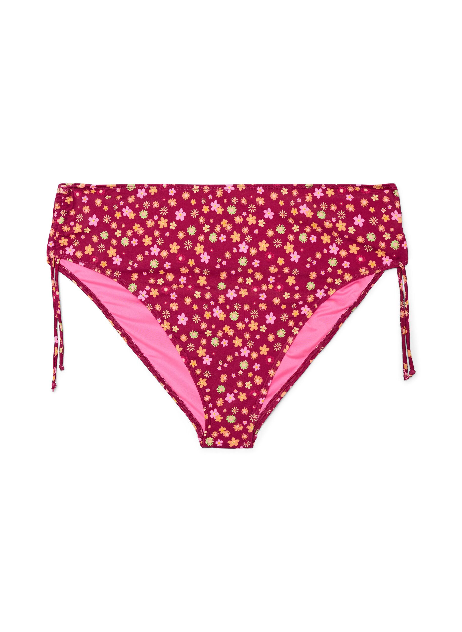 Tai bikini briefs with tie-fastenings and floral print