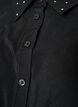 Collar insert with rhinestones and buttons, Black, Packshot image number 2