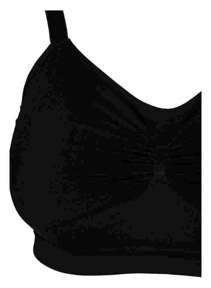 Seamless bra with lining, Black, Packshot image number 2