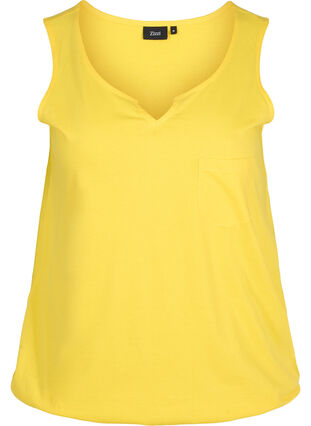 Cotton top with elasticated band in the bottom, Primrose Yellow, Packshot image number 0