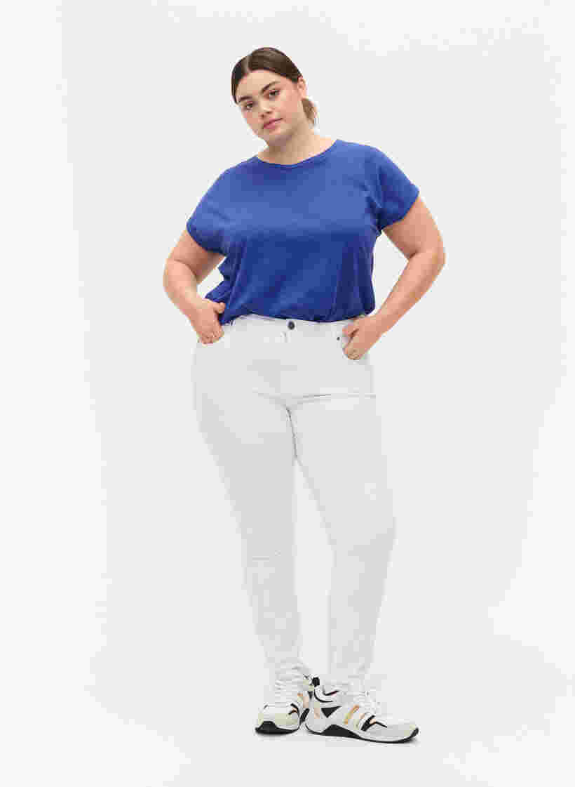 High-waisted super slim Amy jeans , White, Model image number 0