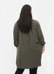 Viscose tunic with 3/4 sleeves, Green, Model image number 2