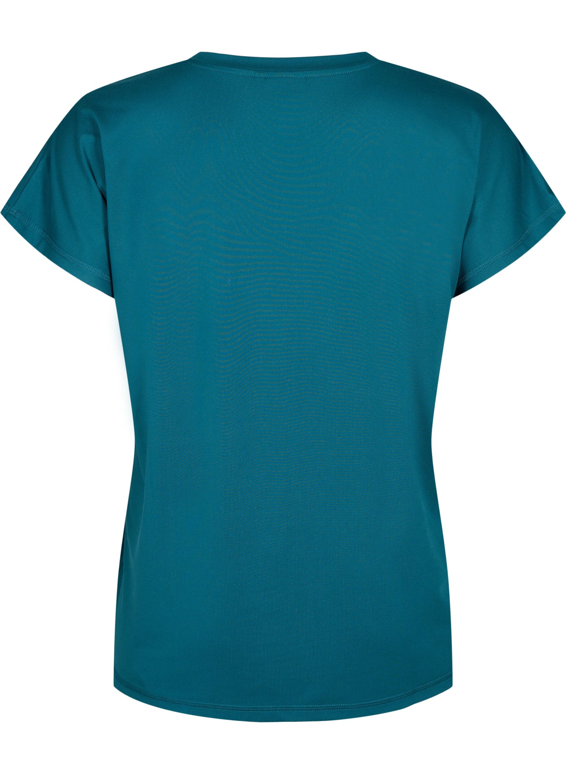 ZizzifashionLoose training t-shirt with v-neck, Green, Packshot image number 1
